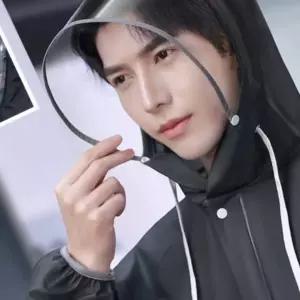 프리미엄 남성용 레인코트 EVA 코트형 우비 휴대용우의 여름철 장마철 비옷 우의 판초우의