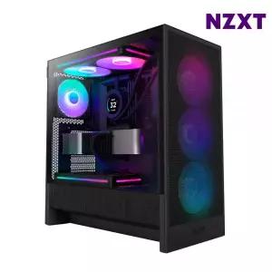 NZXT 미들타워 PC케이스 CPU쿨러 지원 H5 FLOW V2 RGB 블랙 MNS