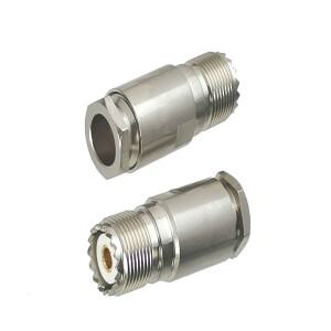 1pcs UHF SO239 암 잭 커넥터 클램프 RG8 LMR400 7D-FB RG213 케이블 RF 동축 황동 스트레이트 신규