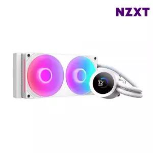 NZXT 수냉쿨러 게임 쿨링 CPU 냉각 KRAKEN PLUS 240 RGB 화이트 MNS