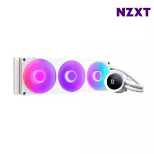 NZXT 쿨러 CPU냉각 RGB 수냉쿨러 게임 KRAKEN PLUS 360 화이트 MNS