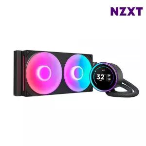 NZXT 게이밍 CPU 수냉 쿨러 크라켄 엘리트 V2 280 RGB 블랙 MNS