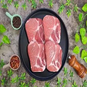 칠레산 돼지고기 목살 2.5cm 슬라이스 숯불구이용 2kg