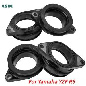 [호환품]야마하 YZFR6 R6 2006-용 바이크 오토바이 카뷰레터 에어 인테이크 매니폴드 파이프 인터페이스 2C