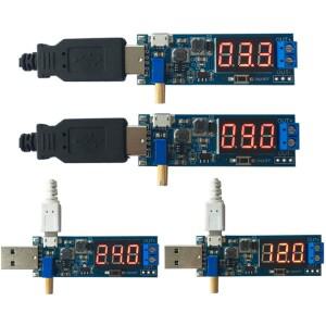 DC 부스트 벅 컨버터 USB 스텝 업/다운 전원 공급 장치 모듈 DC-DC 3.5V-12V 입력 - 1.2V-24V 출력 조정 가