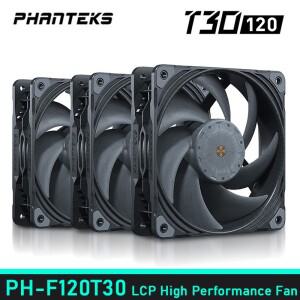 PHANTEKS T30 PH-F120T30 산업용 고압 PWM 수냉식 공기 냉각 팬 듀얼 Vapo 베어링 120X120X30MM  쿨러