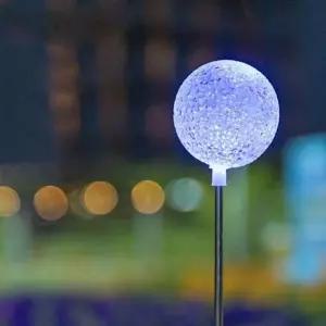 [룽스_63]태양광가로등 LED 정원등 블루 스노우볼 야외조명