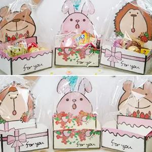 A06 2세트 곰 사자) 동물트레이(토끼/토끼동물트레이/곰동물트레이/사자동물트레이/아기미술놀이/선물상자