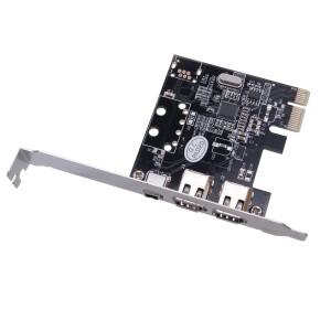 DV HD 비디오 캡처 카드 PCI-E 1X-1394 3 포트 pcie-1394a 1394b 6 핀 VT6315N