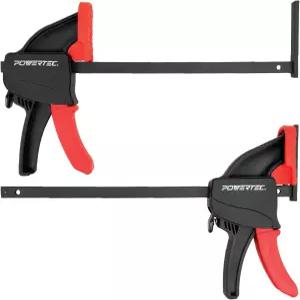 POWERTEC 2 PK 트랙소 가이드 레일 클램프 원형 톱 시스템용 8-3/4인치 퀵 릴리스 목공 71423