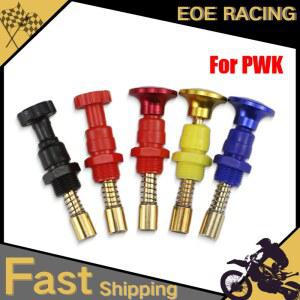 카브레터 KEIHIN PE PWK KTM 250 EXC 기화기 플런저 수동 속도 ATV 유휴 나사 스타터 초크 오토바이 스위치