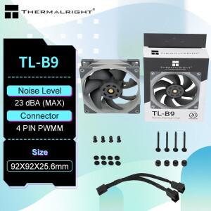 Thermalright TL-B9 PWM 4 핀 90mm 컴퓨터 케이스 선풍기 사일런트 CPU 냉각 저소음 PC 쿨러 팬 12V 속도
