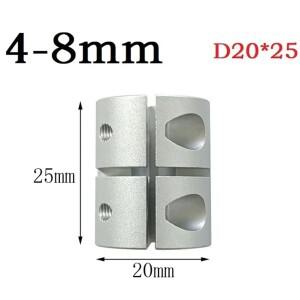 3D 프린터 T8 나사 강성 샤프트 커플러 클램프 스텝퍼 모터 커플링 D20 D25 4-8 5-5 5-6 5-8 6 6-6 5-10 6.