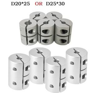 3D 프린터 T8 리드 스크류 경질 샤프트 커플러 클램프 스텝퍼 서보 모터 커플링 D20 D25 4-8 5-5 5-6 5-8 6