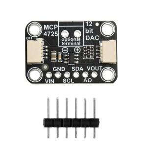 전자 프로젝트용 STEMMA QT Qwiic과 호환 가능 스플리터 보드 MCP4725 12 비트 I2C 디지털-아날로그 컨버터