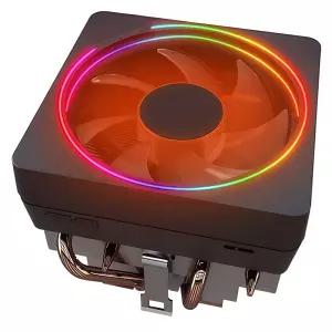 CPU 레이스 프리즘 쿨러 RGB 알루미늄 LED 방열판 구리 코어 베이스 4핀 PWM 95mm 팬 사전 적용 열