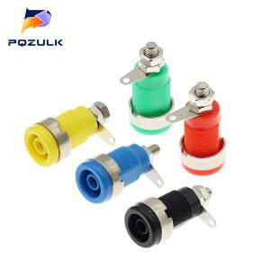 5PCS 고전압 안전  4MM 패널 바나나 소켓 구멍 전류 32A 터미널 커넥터 오픈 홀 12mm 플러그