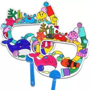 여름 바다 스노클링 부채/바다생물/수중관찰/해변놀이/스노쿨링/여행필수품/어린이용/휴가용/방학준비물