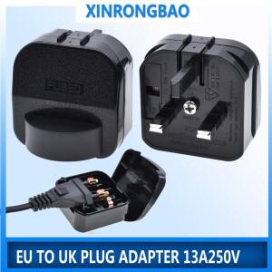 EU-UK 플러그 어댑터 내장 퓨즈 유로 유럽 라운드 2 프롱 4.0mm-G 타입 영국 말레 호환이시아 여행용 5731