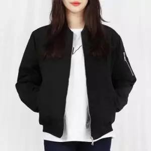블루종 여자 빅사이즈 겨울 기본 항공점퍼 패딩