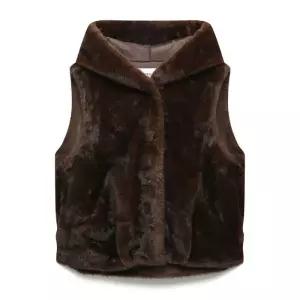후드 FAUX FUR 베스트 (N254PWFB51)