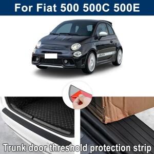 Fiat 호환 500 용 자동차 트렁크 씰 안티 스크래치 가드 스트립-리어 호환 범퍼 고무 보호 장치 장식 커버