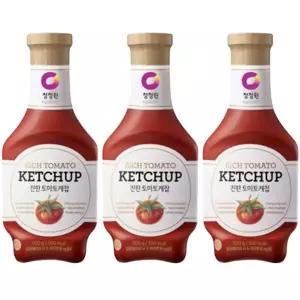 청정원 진한 토마토 케찹 500g 3개