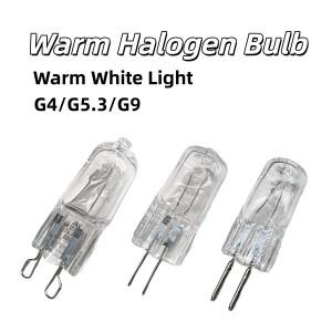 10개입 G4 할로겐 전구 AC220V 20W 28W 35W 조명 글로브 세트 JC 바이핀 LED 램프  백색 가정용 교체