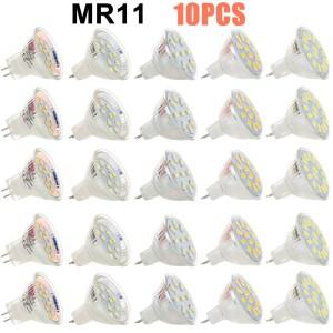 10 개/몫 MR11 GU4.0 LED 스포트라이트 전구 AC/DC 12V 24V 5733/2835 SMD 2W 3W 4W //중립 흰색 램프 할로