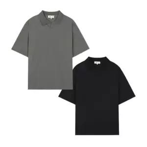 지이크 S/S 와플카라 시어서커 반팔 루즈핏 남성 티셔츠 2종 (PGIBD8026)