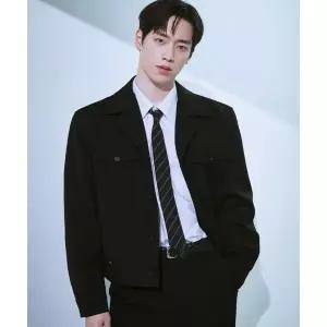 DRAW FIT 도브 울 트러커 크롭 자켓 [BLACK]