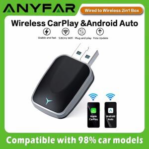 무선 카플레이 어댑터 안드로이드 오토 2in1 스마트 호환 동글 2026 5G WIFI 아이폰 호환 폰용 볼보 호환