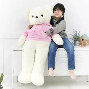 어린이집선물 후드 곰인형 핑크 테디베어 대형 러블리 거실 150cm