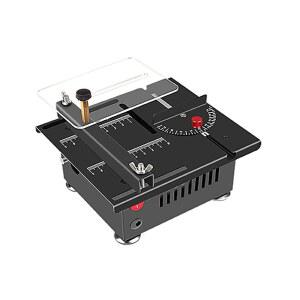 테이블쏘 100W 데스크톱 톱 세트 테이블 16MM 전기 깊이 미니 커터 절단 절단기