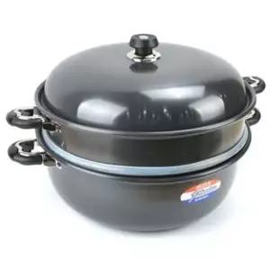 경질 찜솥 찜냄비 찜통 감자 만두 찜기 물솥 2단 36호