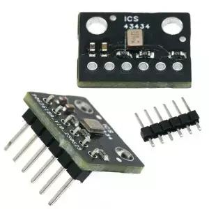 ICS-43434 I2S 3.3V MEMS 마이크 모듈 브레이크아웃 저가 저역 통과 필터 미니