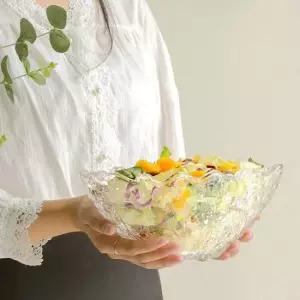 원형 샐러드볼 타원형 빙수볼 유리볼 화채그릇 2종 화채볼