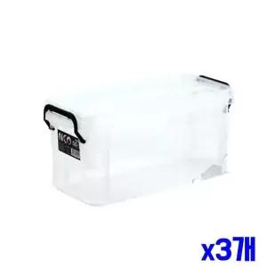 [골드스마일]손잡이 투명 수납박스 5L x3개 리빙바스켓 리빙바구니