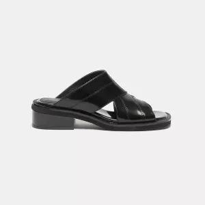 국내 정품 슈콤마보니 Layered mule sandal(black) DG2AM26040BLK