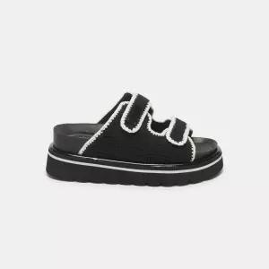 국내 정품 슈콤마보니 Knit slide sandal(black) DG2AM25024BLK