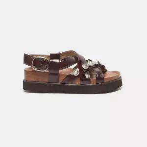 국내 정품 슈콤마보니 Dewy cross sandal(wine) DG2AM26036WIN