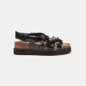국내 정품 슈콤마보니 Dewy cross sandal(black) DG2AM26036BLK