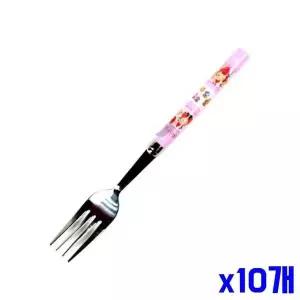[골드스마일]어린이 포크 17.2cm 핑크 x10개 식기류 디저트포크