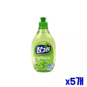 [에이치플러스몰]녹차 성분 주방세제 본품 480ml x5개 주방생필품
