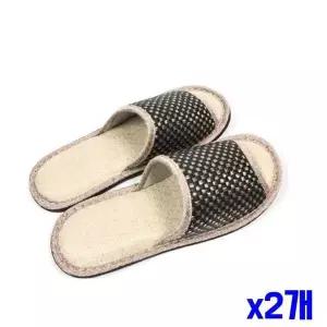 [에이치플러스몰]모노톤 거실화 free x2개 패브릭슬리퍼 거실실내화