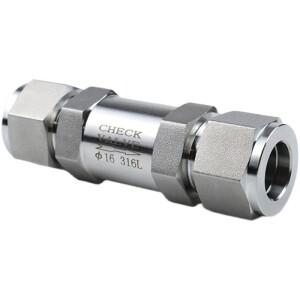 3-20mm 1/8-1/2 튜브 압축 유니온 304 316L 스테인레스 스틸 역류 방지 체크 편도 밸브 430 915 3000 PSI
