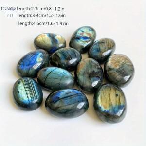 1PC  자연 달빛 돌 크리스탈 Labradorite Nunatak 회색 빛나는 월장석 장식 공예