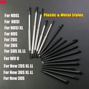 터치 스크린 메탈 텔레스코픽 스타일러스 펜 블랙 플라스틱 2DS 3DS LL XL NDSL Wii용 1 개