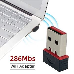 2.4Ghz 무선 미니 USB WiFi 어댑터 150Mbps 이더넷 네트워크 카드 2.0 수신기 동글 802.11AX PC 노트북 윈