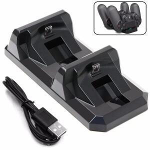 PS4 컨트롤러 용 USB 듀얼 충전 도크 소니호환 호환호환 PlayStation 4 무선 게임 패드 제어 스탠드 홀더